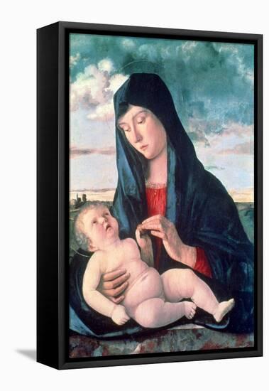 Madonna and Child in a Landscape, C1480-1485-Giovanni Bellini-Framed Stretched Canvas