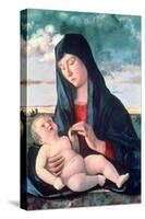 Madonna and Child in a Landscape, C1480-1485-Giovanni Bellini-Stretched Canvas