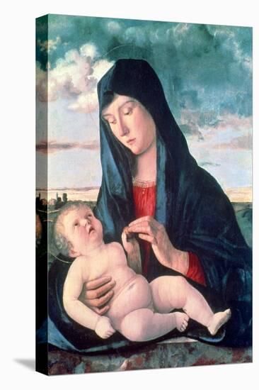 Madonna and Child in a Landscape, C1480-1485-Giovanni Bellini-Stretched Canvas