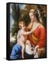 Madonna and Child in a Landscape-Charles Poerson-Framed Stretched Canvas