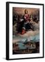 Madonna and Child in Glory with the Saints Anthony of Padua and Francis, 1530-Benvenuto Tisi Da Garofalo-Framed Giclee Print