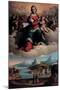 Madonna and Child in Glory with the Saints Anthony of Padua and Francis, 1530-Benvenuto Tisi Da Garofalo-Mounted Giclee Print