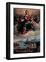 Madonna and Child in Glory with the Saints Anthony of Padua and Francis, 1530-Benvenuto Tisi Da Garofalo-Framed Giclee Print