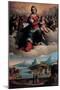 Madonna and Child in Glory with the Saints Anthony of Padua and Francis, 1530-Benvenuto Tisi Da Garofalo-Mounted Giclee Print