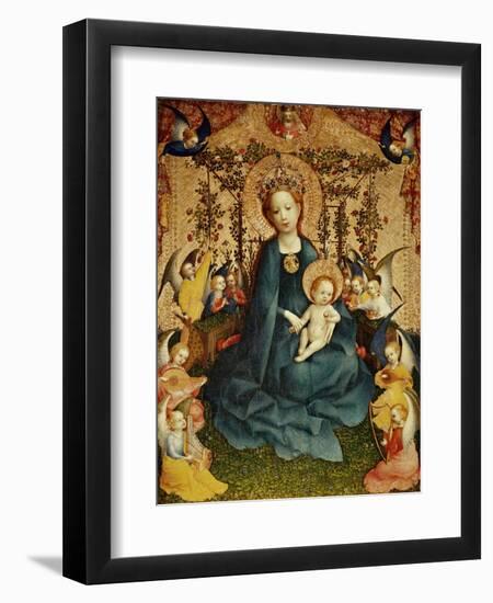 Madonna and Child in the Rose-Garden.-Stephan Lochner-Framed Giclee Print