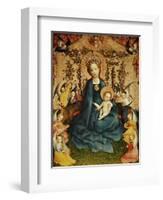 Madonna and Child in the Rose-Garden.-Stephan Lochner-Framed Giclee Print