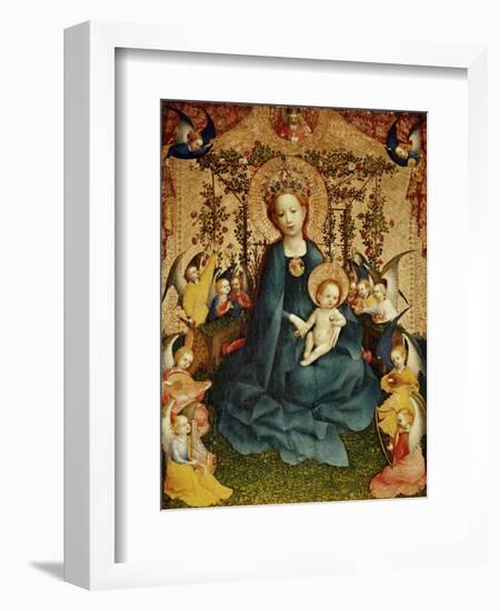 Madonna and Child in the Rose-Garden.-Stephan Lochner-Framed Giclee Print