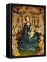 Madonna and Child in the Rose-Garden.-Stephan Lochner-Framed Stretched Canvas