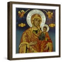 Madonna and Child, Interior of the Church of St Elijah, Bozenci, Near Plovdiv, Bulgaria-null-Framed Giclee Print