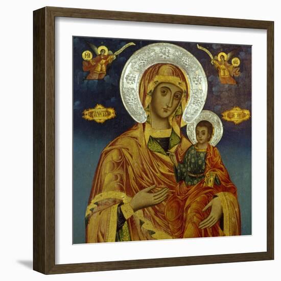 Madonna and Child, Interior of the Church of St Elijah, Bozenci, Near Plovdiv, Bulgaria-null-Framed Giclee Print