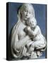 Madonna and Child, known as Madonna of Apple-Luca Della Robbia-Stretched Canvas