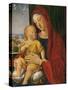 Madonna and Child known as That of the Beautiful Eyes-Alvise Vivarini-Stretched Canvas