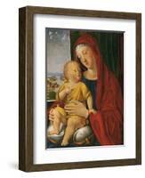 Madonna and Child known as That of the Beautiful Eyes-Alvise Vivarini-Framed Giclee Print