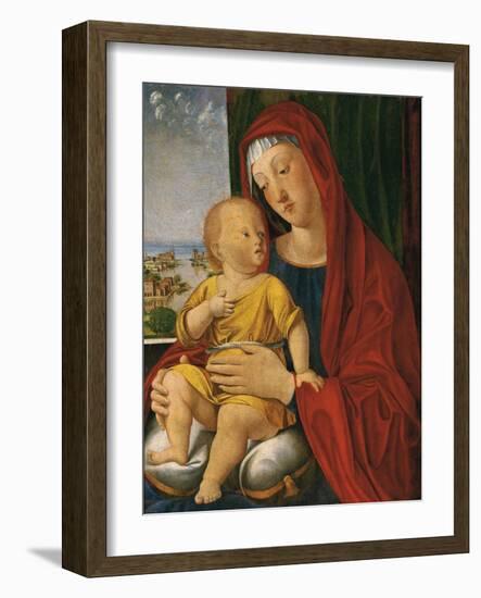 Madonna and Child known as That of the Beautiful Eyes-Alvise Vivarini-Framed Giclee Print