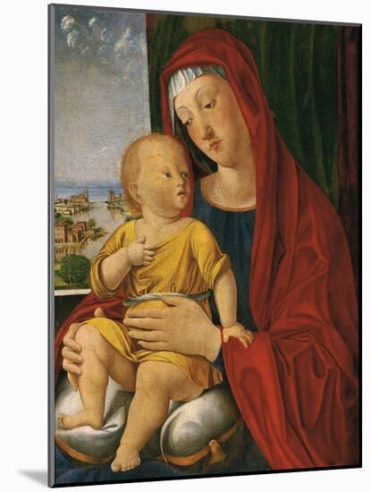 Madonna and Child known as That of the Beautiful Eyes-Alvise Vivarini-Mounted Giclee Print