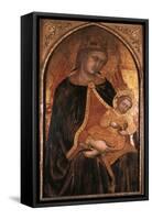 Madonna and Child, Late 14th-Early 15th Century-Taddeo di Bartolo-Framed Stretched Canvas