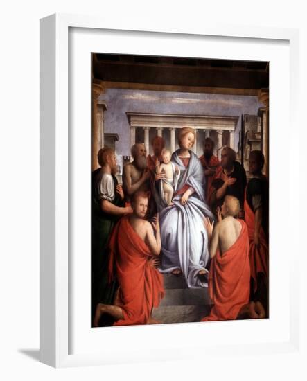 Madonna and Child, Late 15th-Early 16th Century-Bramantino-Framed Giclee Print