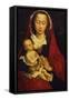 Madonna and Child, Left Panel of a Diptych, the Right Wing in the Musee Des Beaux Arts, Brussels-Rogier van der Weyden-Framed Stretched Canvas