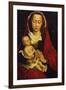 Madonna and Child, Left Panel of a Diptych, the Right Wing in the Musee Des Beaux Arts, Brussels-Rogier van der Weyden-Framed Giclee Print