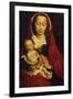 Madonna and Child, Left Panel of a Diptych, the Right Wing in the Musee Des Beaux Arts, Brussels-Rogier van der Weyden-Framed Giclee Print