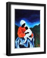 Madonna and child - Lullaby, 2008-Patricia Brintle-Framed Premium Giclee Print