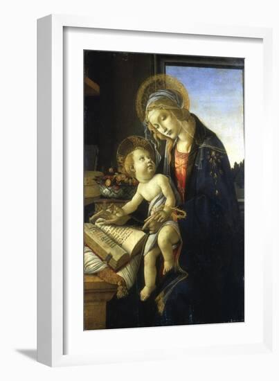 Madonna and Child (Madonna of the Book), 1483-Sandro Botticelli-Framed Giclee Print