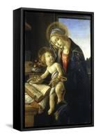 Madonna and Child (Madonna of the Book), 1483-Sandro Botticelli-Framed Stretched Canvas