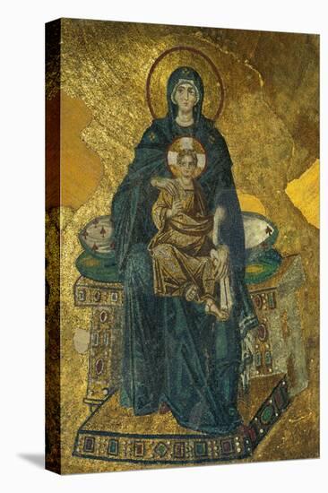 Madonna and Child, Mosaic from the Apse, Shortly after 834 CE-null-Stretched Canvas