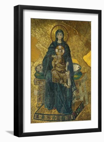 Madonna and Child, Mosaic from the Apse, Shortly after 834 CE-null-Framed Giclee Print