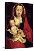 Madonna and Child (Oil on Panel)-Rogier van der Weyden-Stretched Canvas