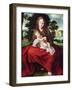 Madonna and Child (Oil on Panel)-Jan Massys or Metsys-Framed Giclee Print