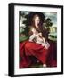 Madonna and Child (Oil on Panel)-Jan Massys or Metsys-Framed Giclee Print