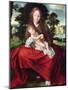 Madonna and Child (Oil on Panel)-Jan Massys or Metsys-Mounted Giclee Print