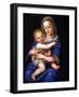 Madonna and Child (Oil on Silvered Copper)-Alessandro Allori-Framed Giclee Print