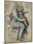 Madonna and Child On The Clouds-Parmigianino-Mounted Premium Giclee Print