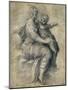 Madonna and Child On The Clouds-Parmigianino-Mounted Art Print