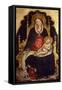 Madonna and Child on the Throne, Circa 1420-Antonio Pirandello-Framed Stretched Canvas