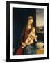 Madonna and Child or Madonna of the Carnations, 1490-1495-Andrea Solario-Framed Giclee Print