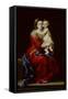 Madonna and Child or Virgin of the Rosary-Bartolome Esteban Murillo-Framed Stretched Canvas