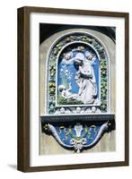 Madonna and Child, Painted Majolica, Asolo, Veneto, Italy-null-Framed Giclee Print