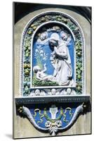 Madonna and Child, Painted Majolica, Asolo, Veneto, Italy-null-Mounted Giclee Print