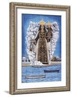 Madonna and Child, Painted Pottery-null-Framed Giclee Print