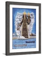 Madonna and Child, Painted Pottery-null-Framed Giclee Print