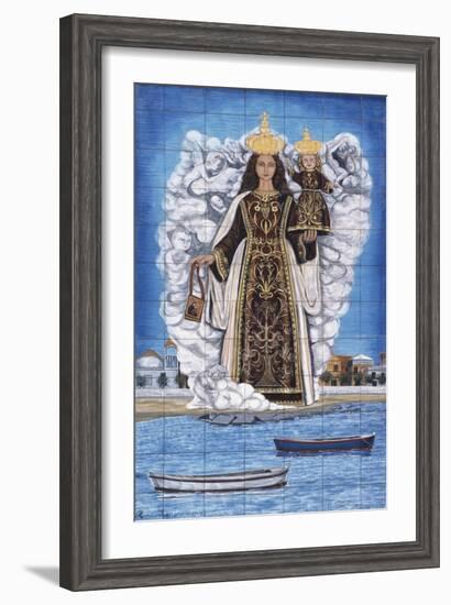 Madonna and Child, Painted Pottery-null-Framed Giclee Print