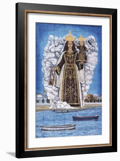 Madonna and Child, Painted Pottery-null-Framed Giclee Print