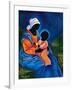 Madonna and child picking flowers-Patricia Brintle-Framed Giclee Print