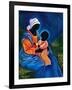 Madonna and child picking flowers-Patricia Brintle-Framed Giclee Print