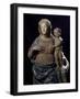 Madonna and Child, Polychrome Plaster Statue, Italy-null-Framed Giclee Print