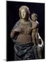 Madonna and Child, Polychrome Plaster Statue, Italy-null-Mounted Giclee Print