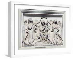 Madonna and Child, Relief in Rochecotte Castle, Saint Patrice, Centre, France-null-Framed Giclee Print